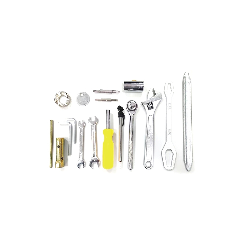 17-Piece Deluxe Motorcycle Repair Tool Set | Professional Grade | with Ratchet & Socket Set，MC61-1413