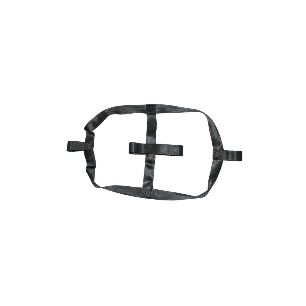 Universal Motorcycle Rear Wheel Tie Down Strap in Black
